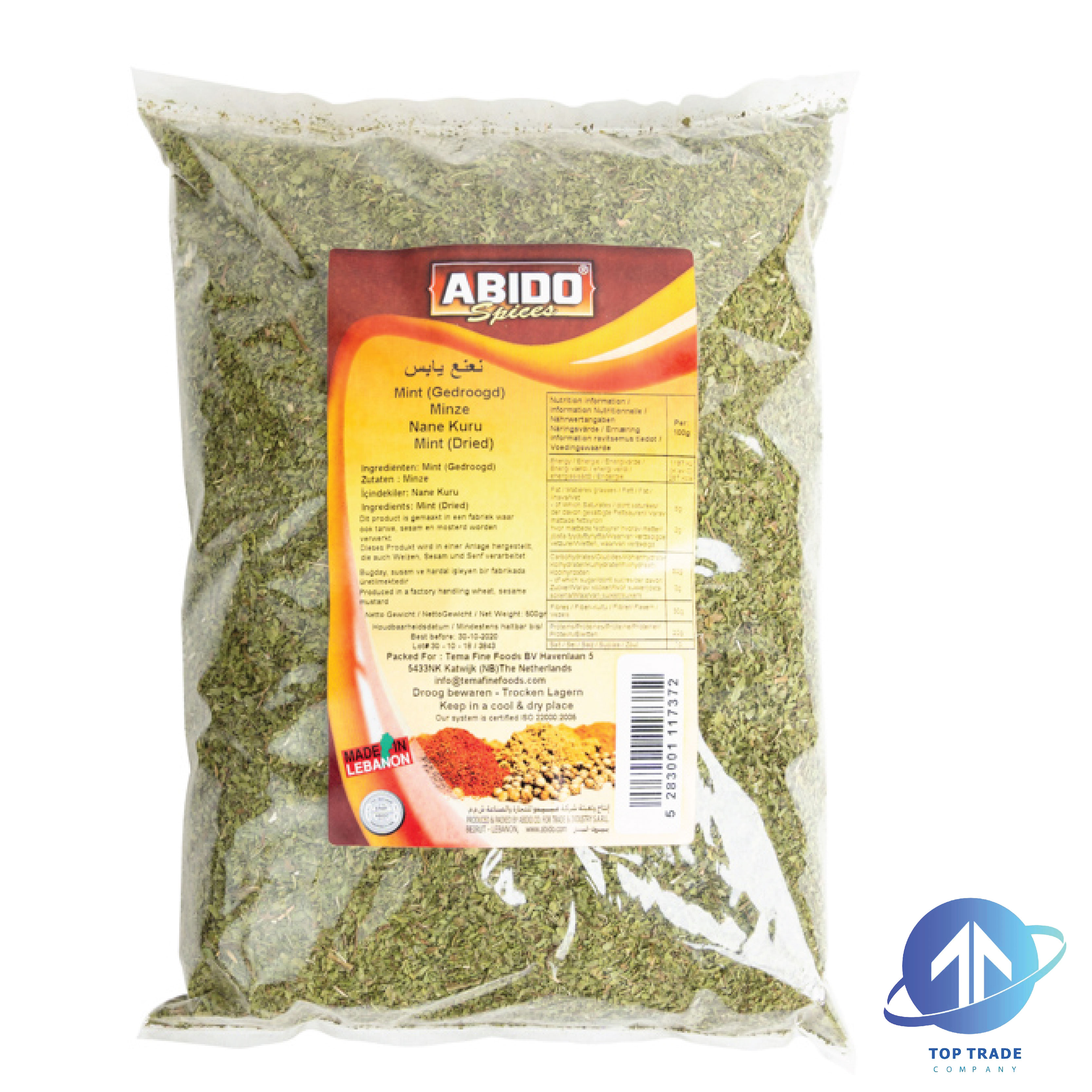 Abido Dried Mint 500gr